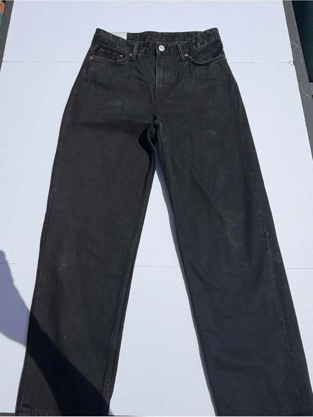 H&M Loose Ample Black Denim Jeans Size 30x32